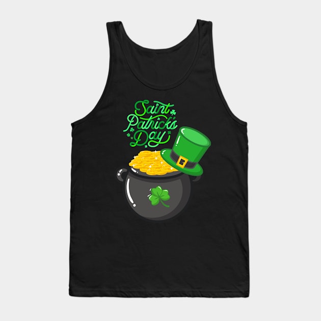 Happy St. Patrick's Day Tank Top by Hensen V parkes